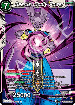 BT28-124 SR Beerus, Godly Power