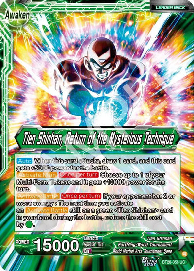 BT28-056 UC Tien Shinhan, Return of the Mysterious Technique Foil