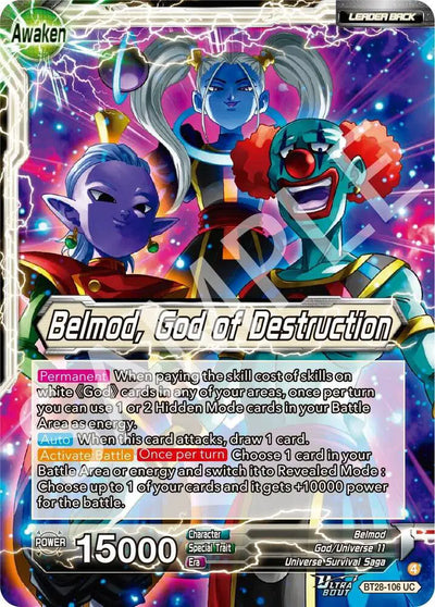 BT28-106 UC Belmod, God of Destruction Foil