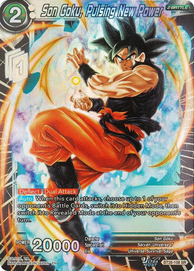 BT28-108 SR Son Goku, Pulsing New Power