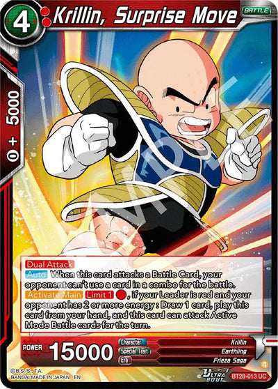 BT28-013 UC Krillin, Surprise Move Foil