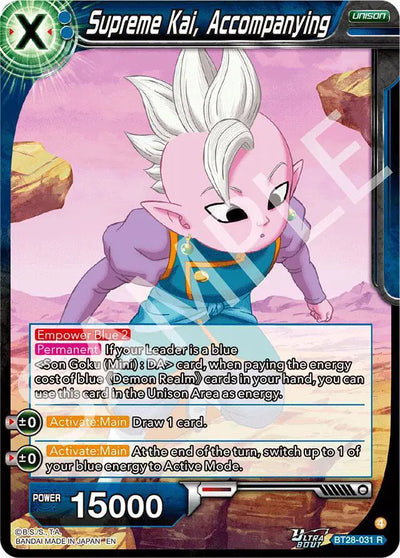 BT28-031 R Supreme Kai, Accompanying