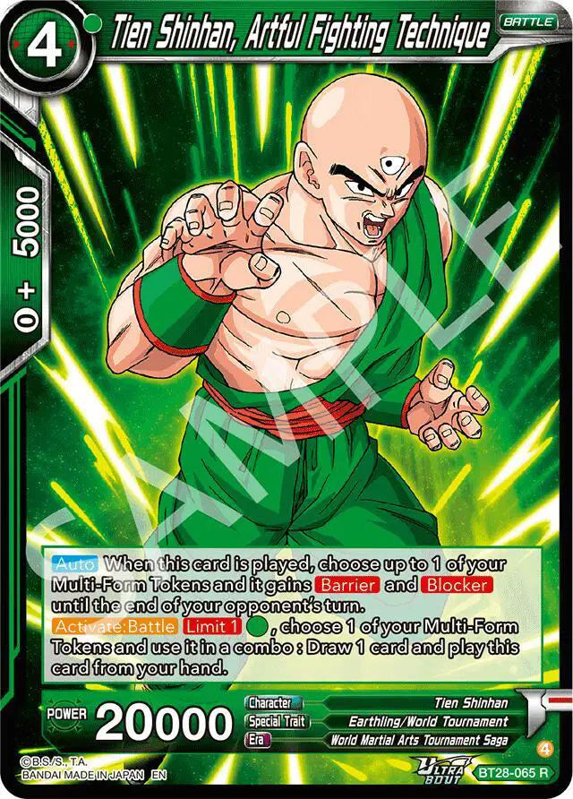 BT28-065 R Tien Shinhan, Artful Fighting Technique