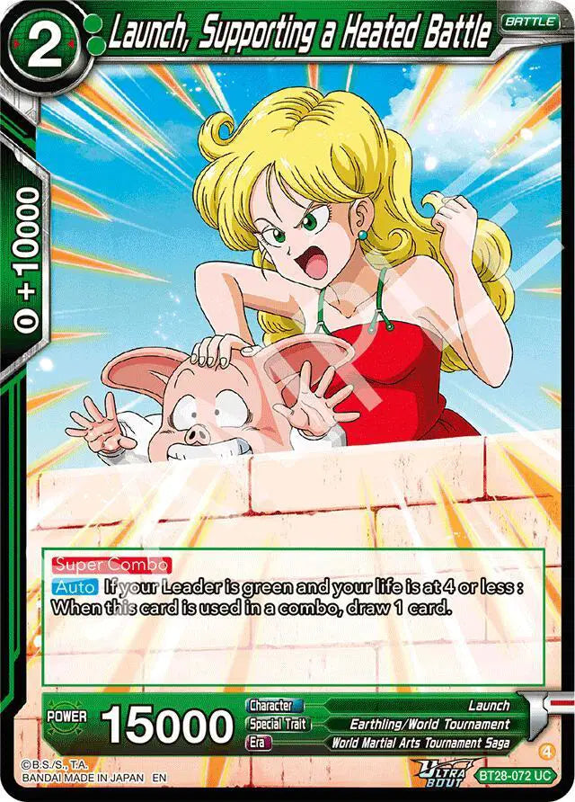BT28-072 UC Launch, Supporting a Heated Battle Foil