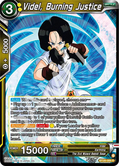 BT28-089 R Videl, Burning Justice