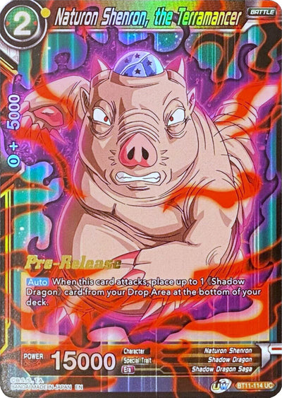 BT11-114 UC Naturon Shenron, the Terramancer - Pre-Release