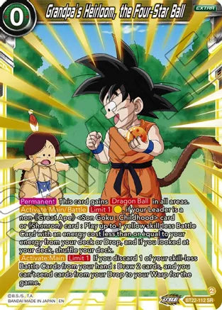 BT22-112 SR Grandpa's Heirloom, the Four-Star Ball