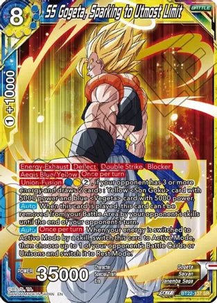 BT22-137 SR SS Gogeta, Speaking to Utmost Limit