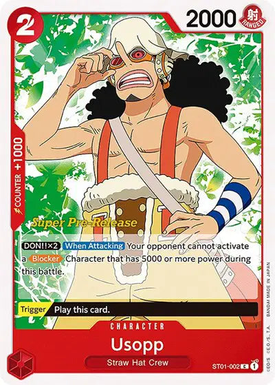 Usopp ST01-002 C Stamped Super Pre-Release