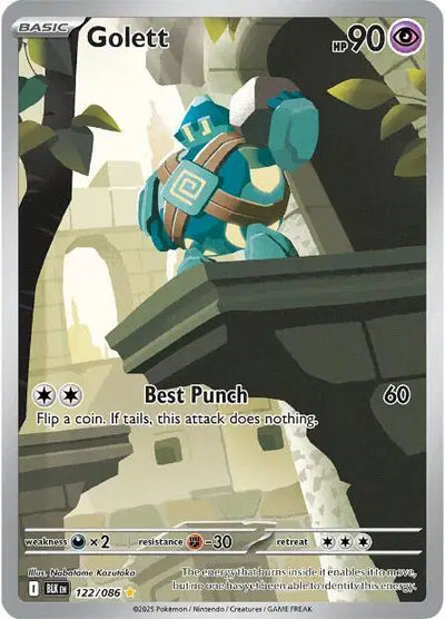 Golett 122/086 Illustration Rare Black Bolt