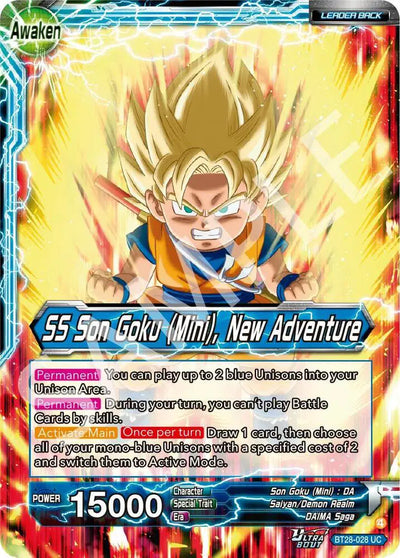 BT28-028 UC SS Son Goku (Mini), New Adventure Foil