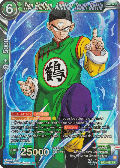 BT28-063 SR Tien Shinhan, Another Tough Battle