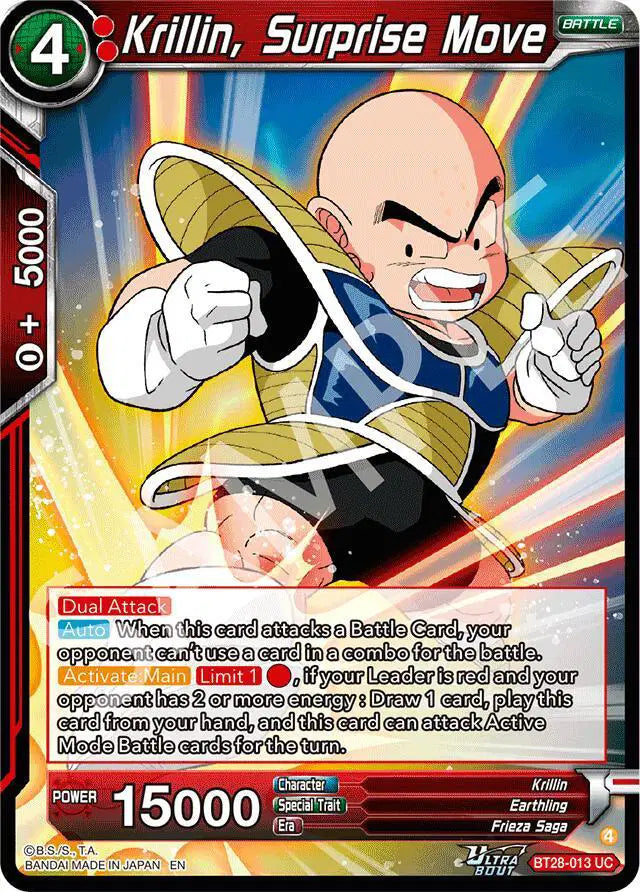 BT28-013 UC Krillin, Surprise Move Foil