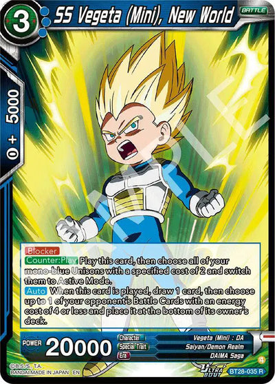 BT28-035 R SS Vegeta (Mini), New World