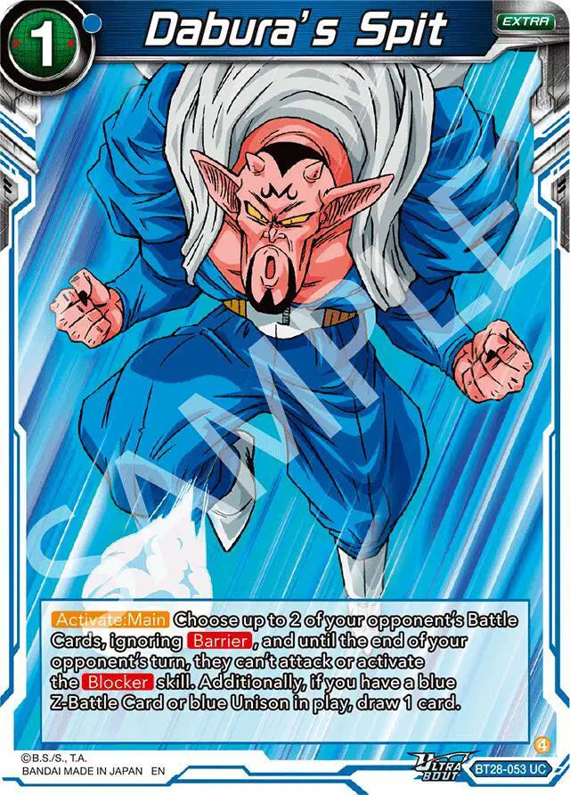 BT28-053 UC Dabura's Spit Foil