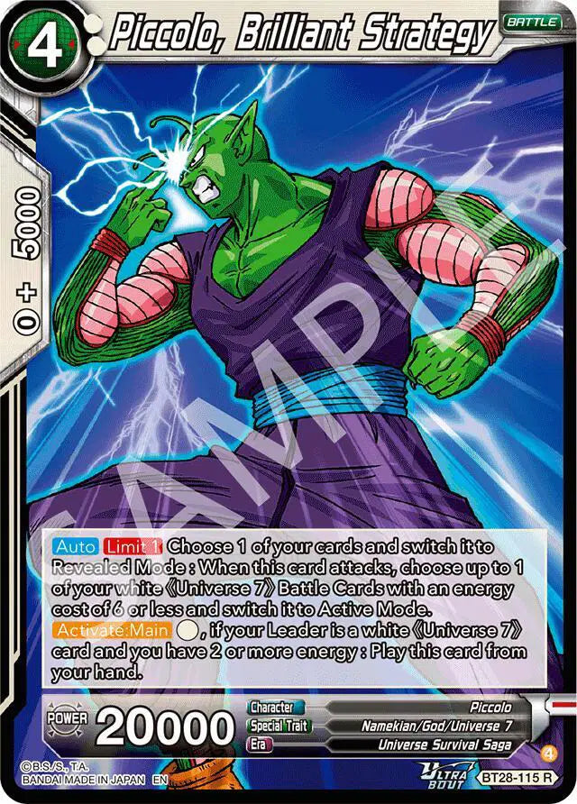 BT28-115 R Piccolo, Brilliant Strategy