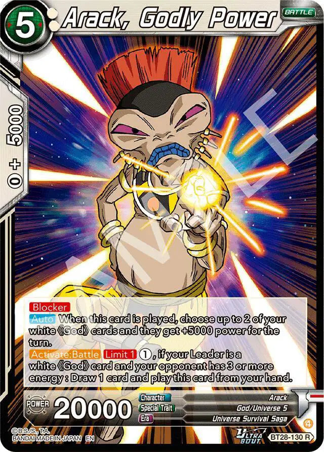 BT28-130 R Arack, Godly Power