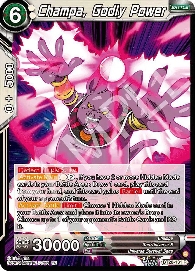 BT28-131 R Champa, Godly Power
