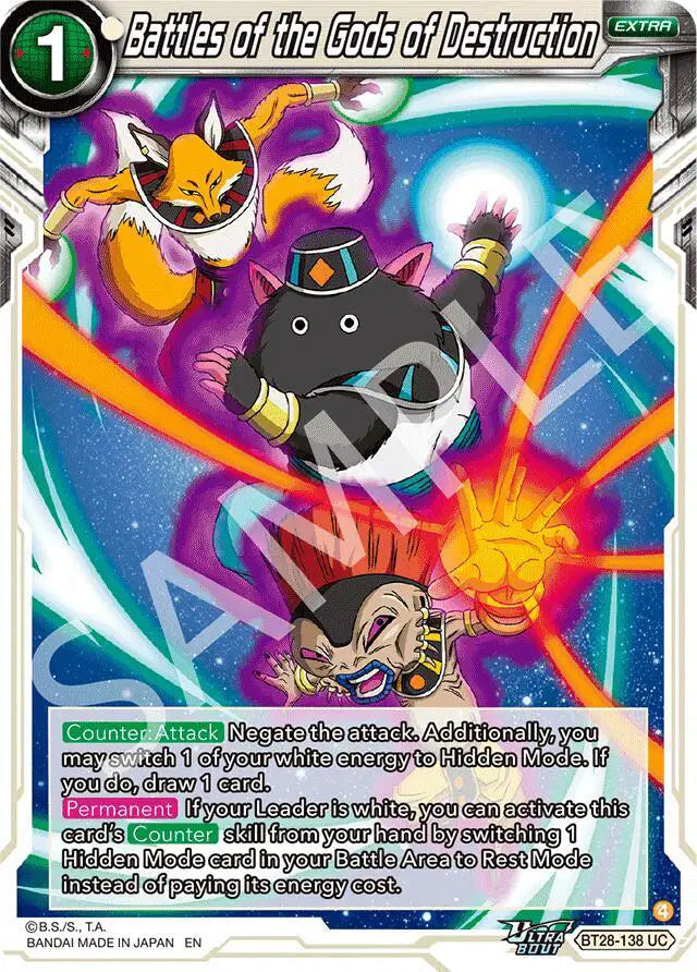 BT28-138 UC Battles of the Gods of Destruction Foil
