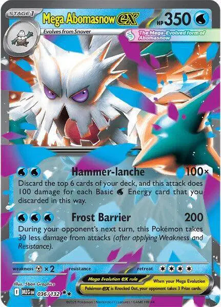 Mega Abomasnow ex 036/132 Mega Evolution